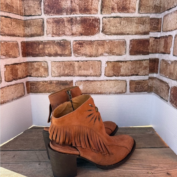 Old Gringo Shoes - Old Gringo Brown Fringed Ankle Boots